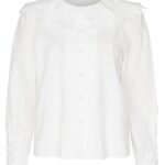 Designers Remix Skjorte - Sandra Lace Collar - Cream