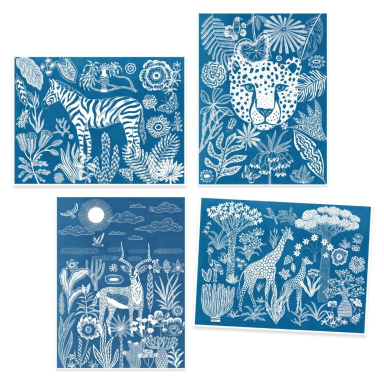 Djeco | Cyanotypi (lystryk) - Nat på savannen