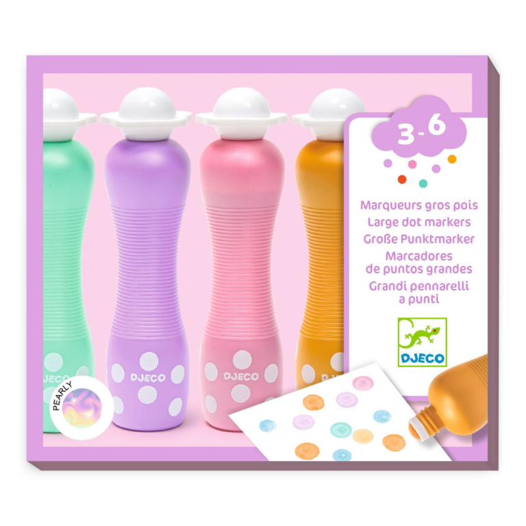 Djeco | Dot Markers - Perlemor, 4 stk