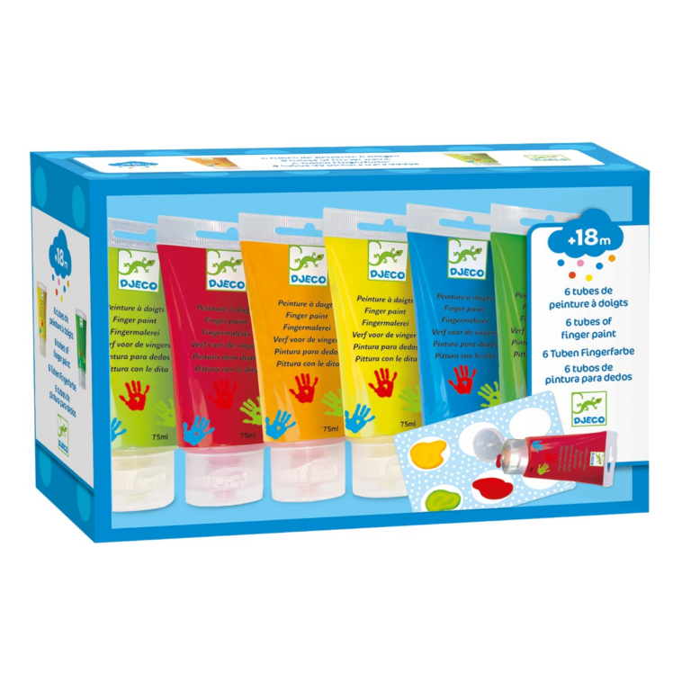 Djeco | Fingermaling - 6 x 75 ml
