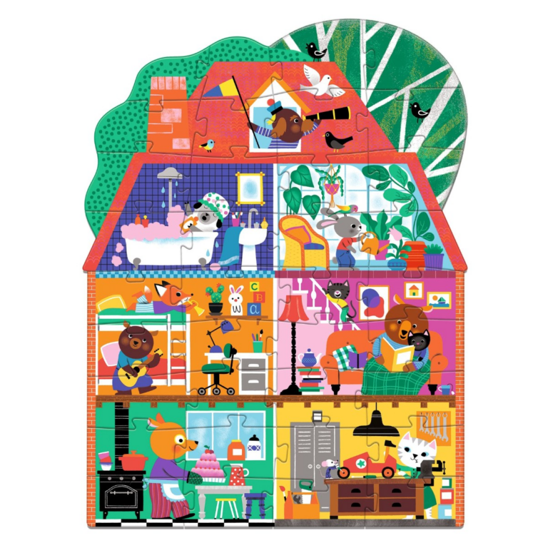 Djeco | Gulvpuslespil m. 36 brikker - Huset