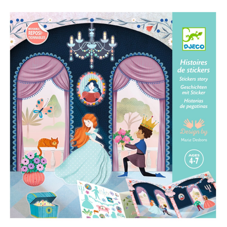 Djeco | Klistermærkebog - På slottet
