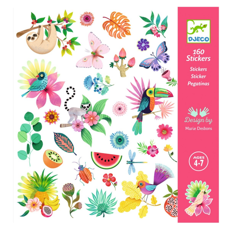 Djeco | Klistermærker - Paradis, 160 stk