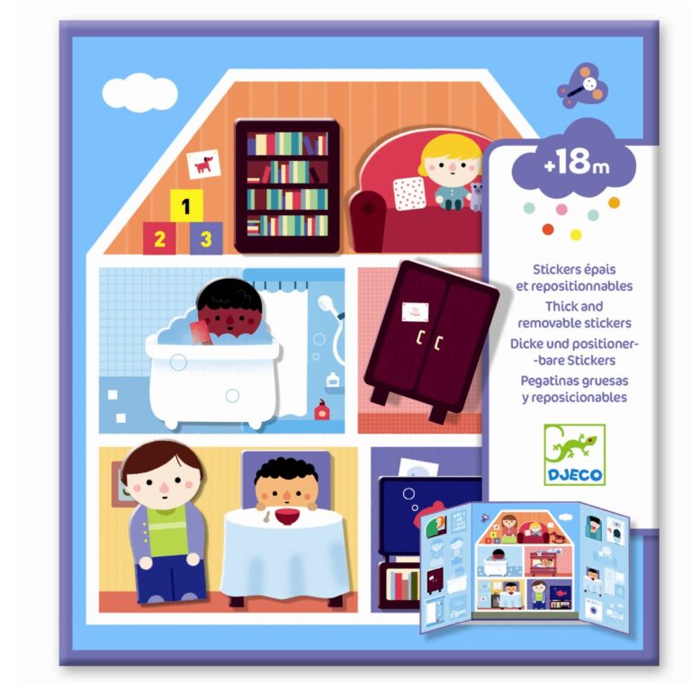 Djeco | Klistermærker (fra 18 mdr.) - Lav et hus