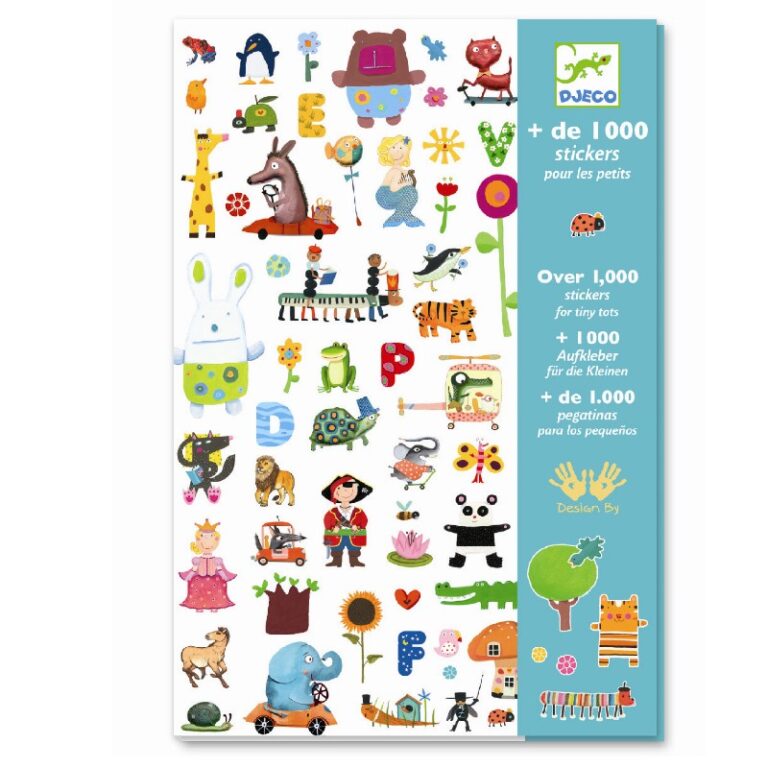 Djeco | Klistermærker til de små, 1.000 stk.