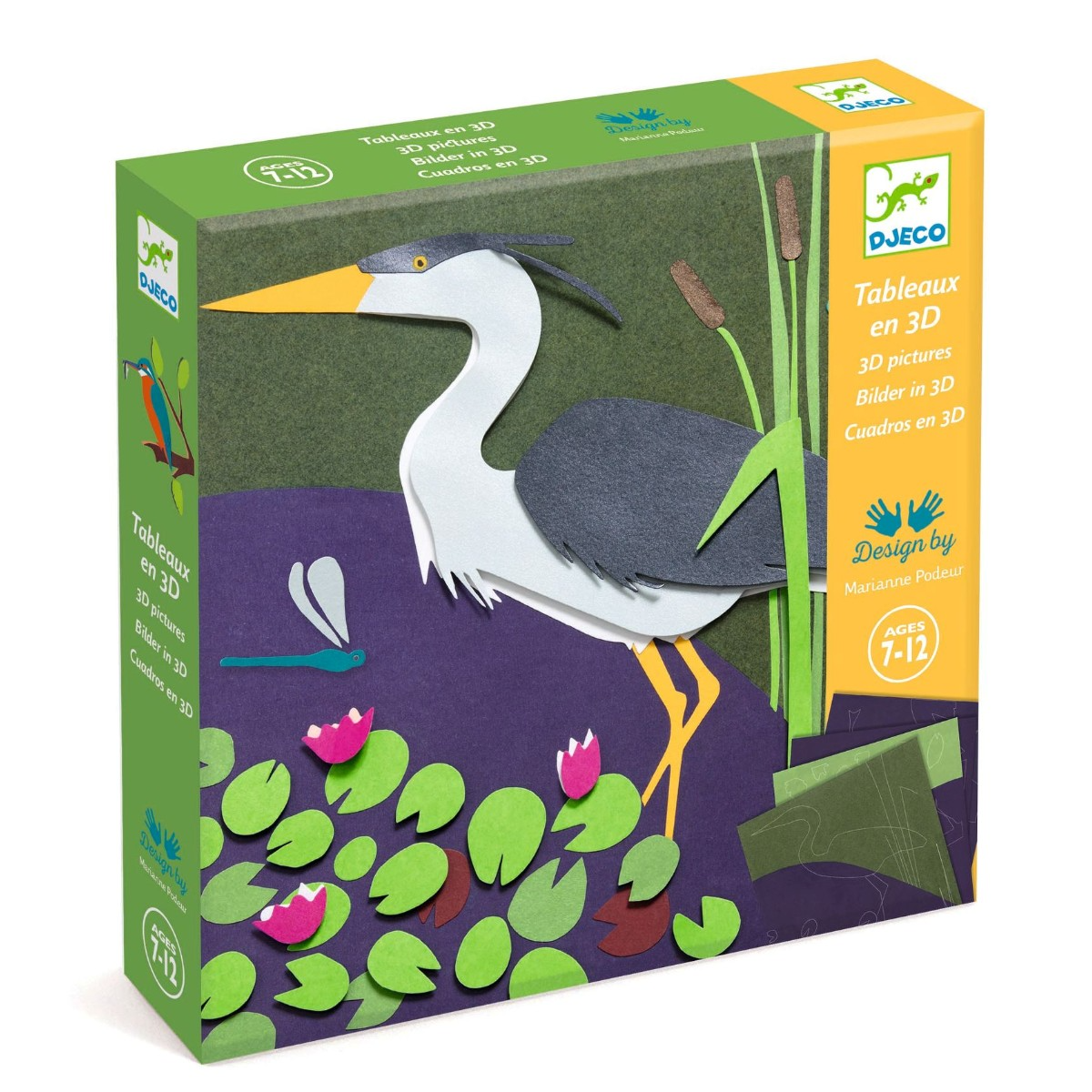 Djeco | Kreativ æske - 3D billeder, Ved vandet