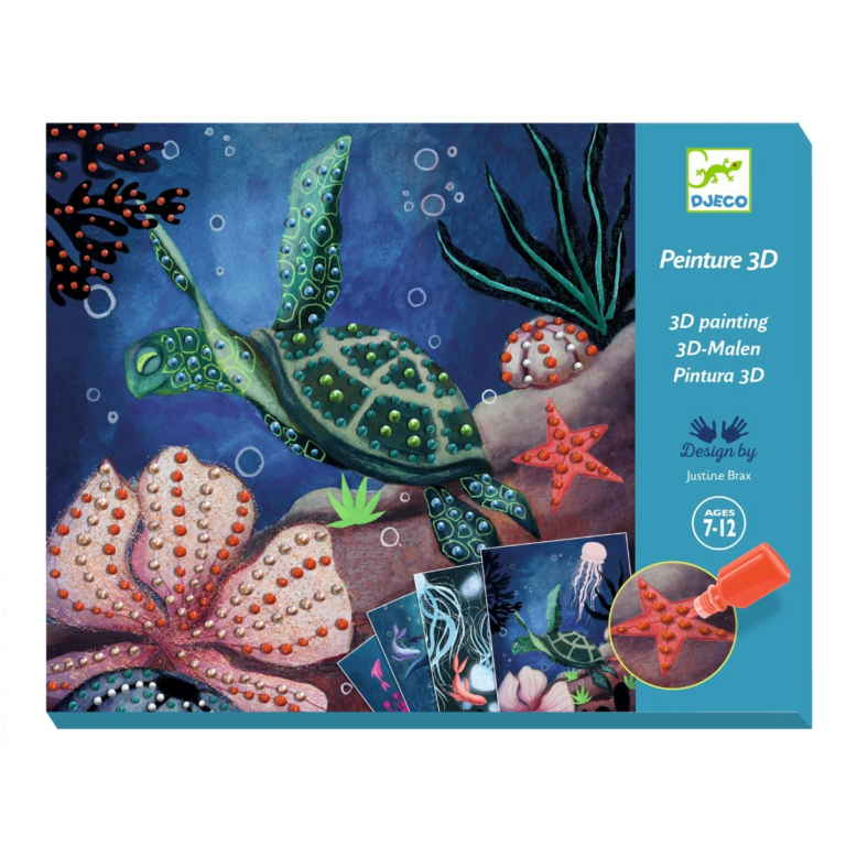 Djeco | Kreativ æske - 3D maling, I havets dyb