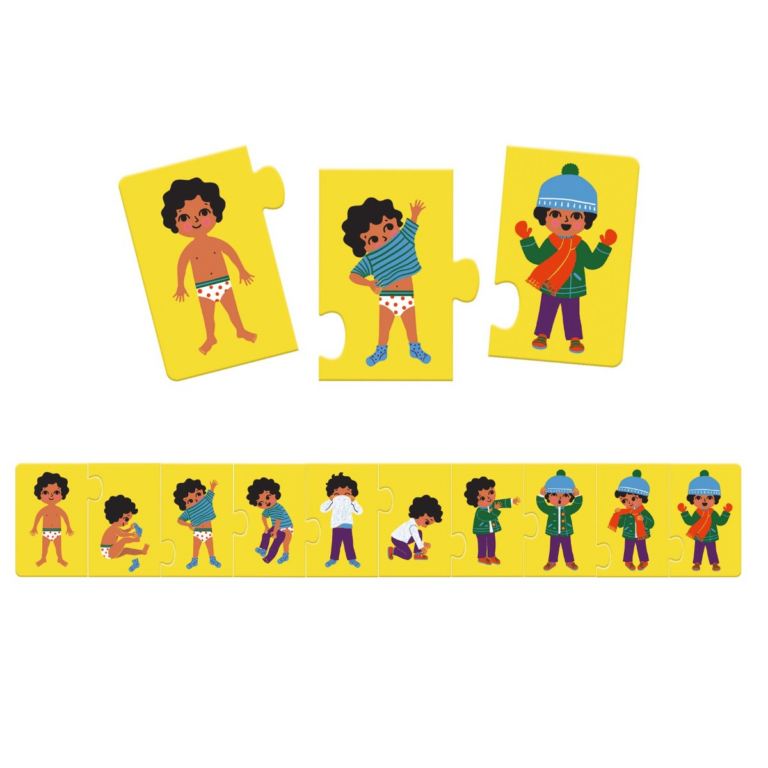 Djeco | Leg & Lær-puslespil - Jeg klæder mig på Djeco | Leg & Lær-puslespil - Jeg klæder mig på