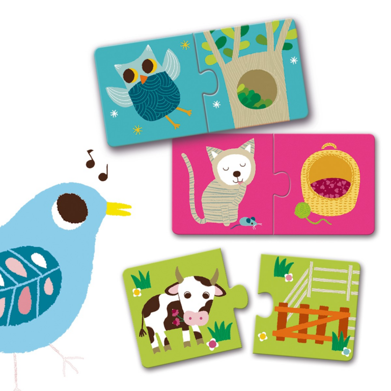 Djeco | Leg & Lær-puslespil - Levesteder