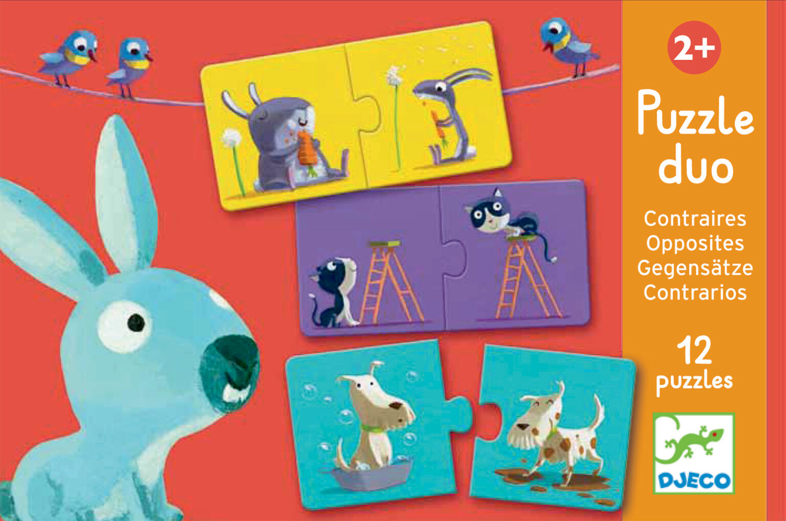Djeco | Leg & Lær-puslespil - Modsætninger