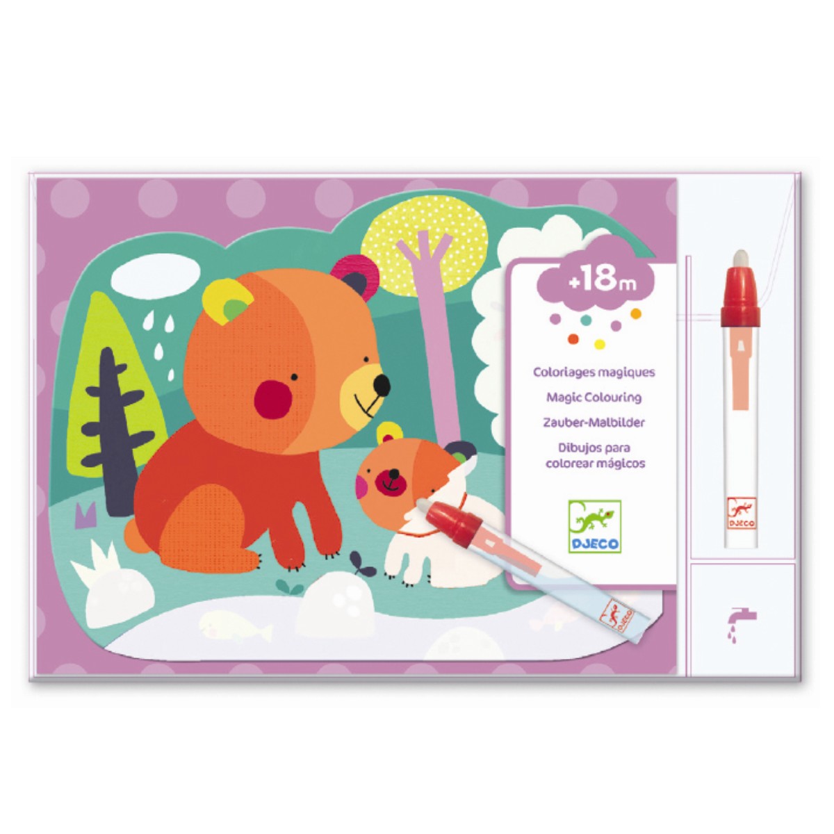 Djeco | Magisk farvelægning - Skjult i skoven