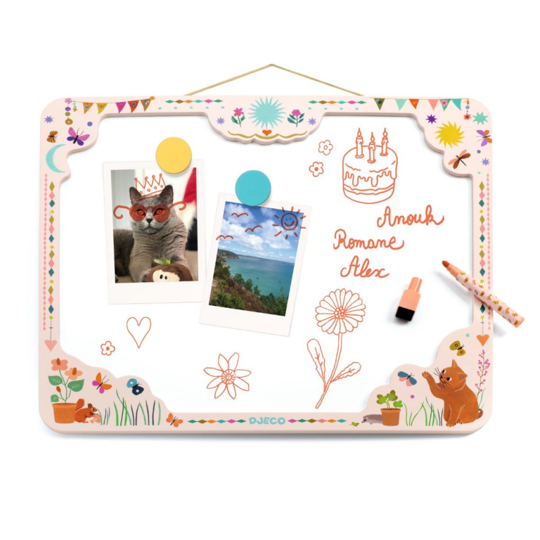 Djeco | Magnetisk opslagstavle m. whiteboard - Kat