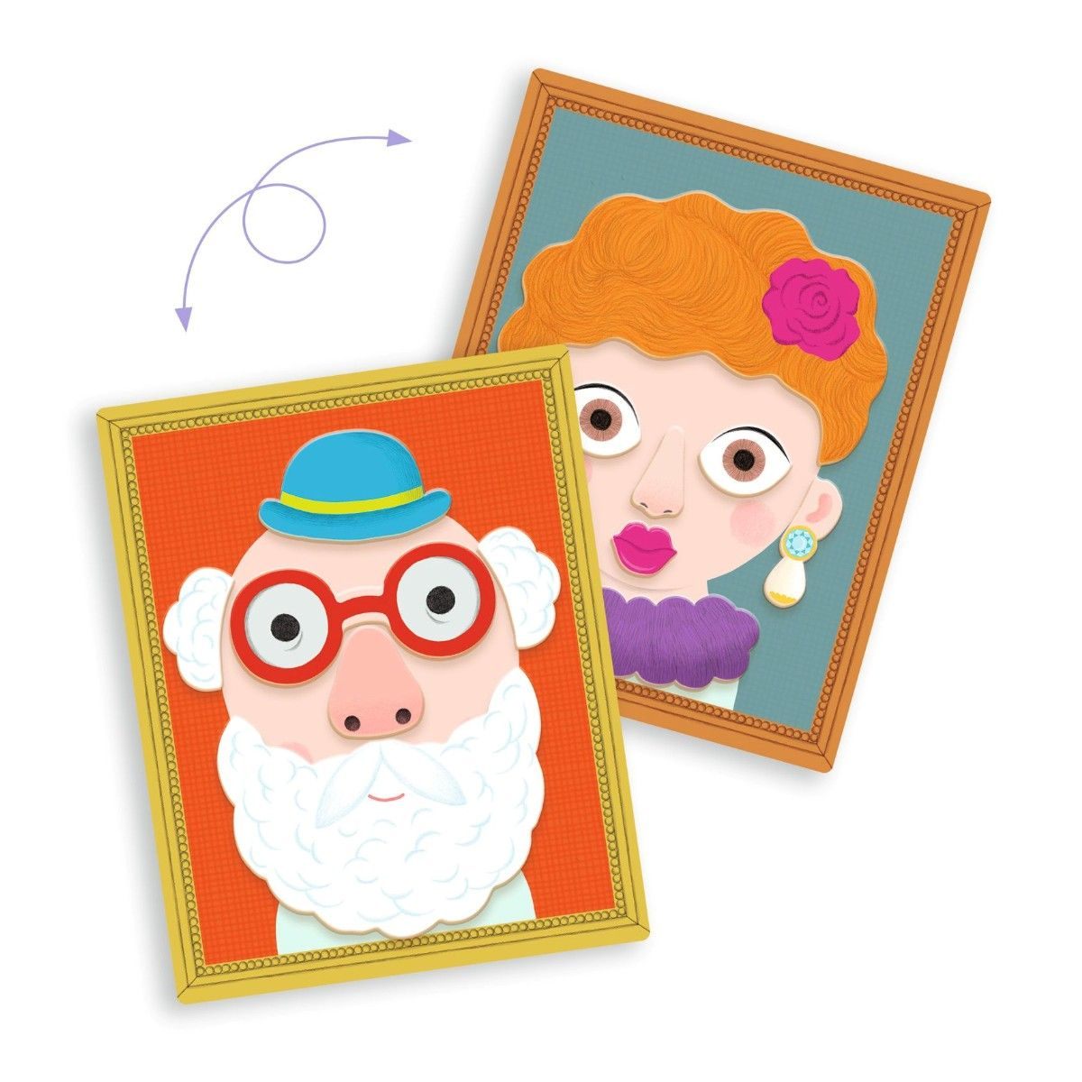 Djeco | Magnetleg - Portrætter