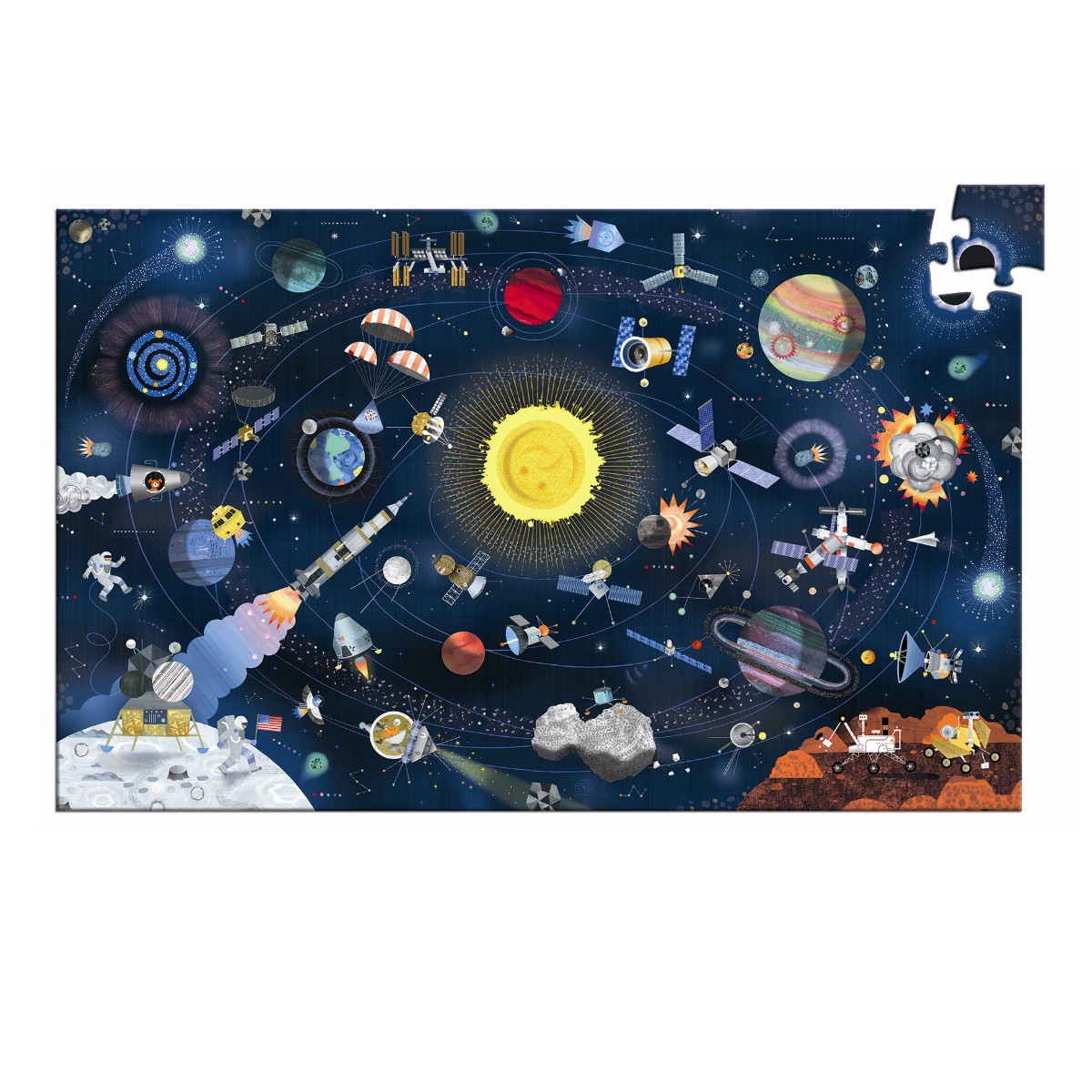 Djeco | Observationspuslespil m. 200 brikker - Rummet