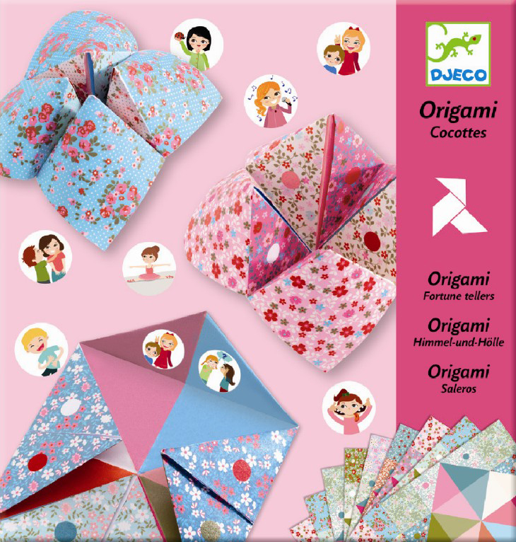 Djeco | Origami - Flip-flappere i lyse farver