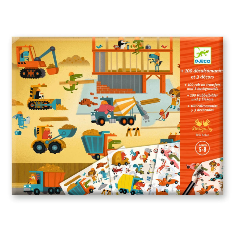 Djeco | Overføringsbilleder - Køretøjsscener