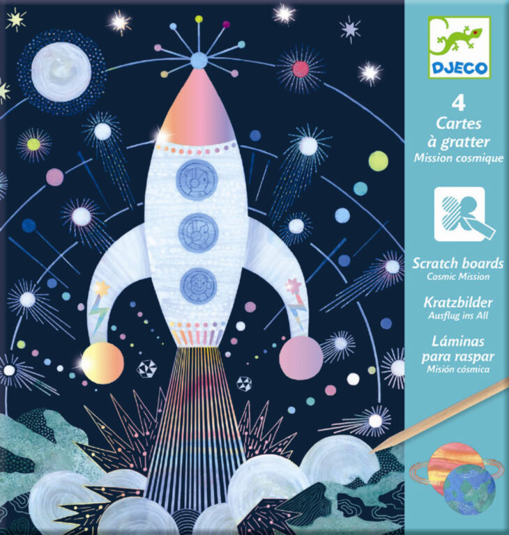 Djeco | Scratch kort - Rummet