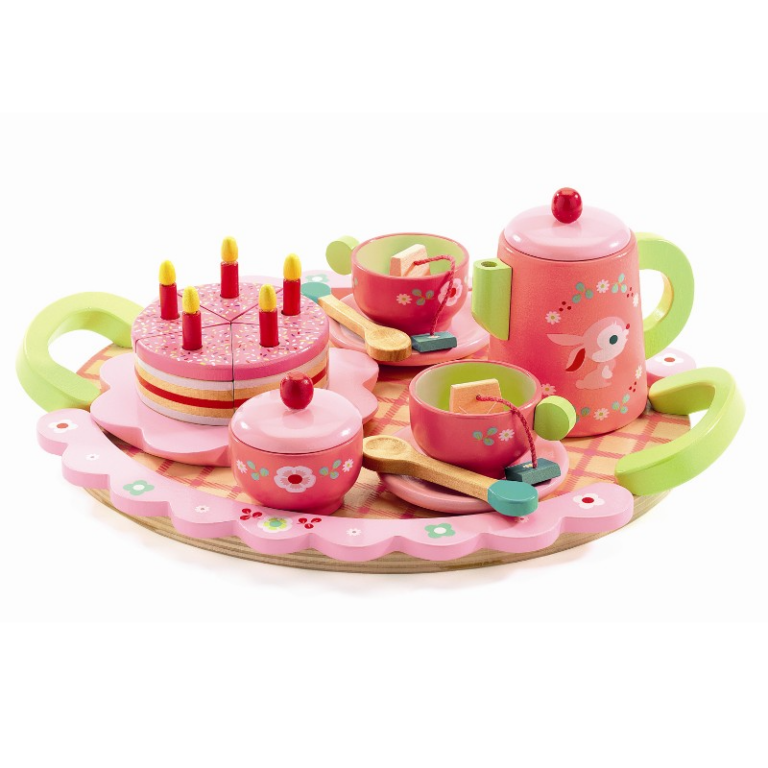 Djeco | Tesæt inkl. serveringsbakke - Lilli Rose