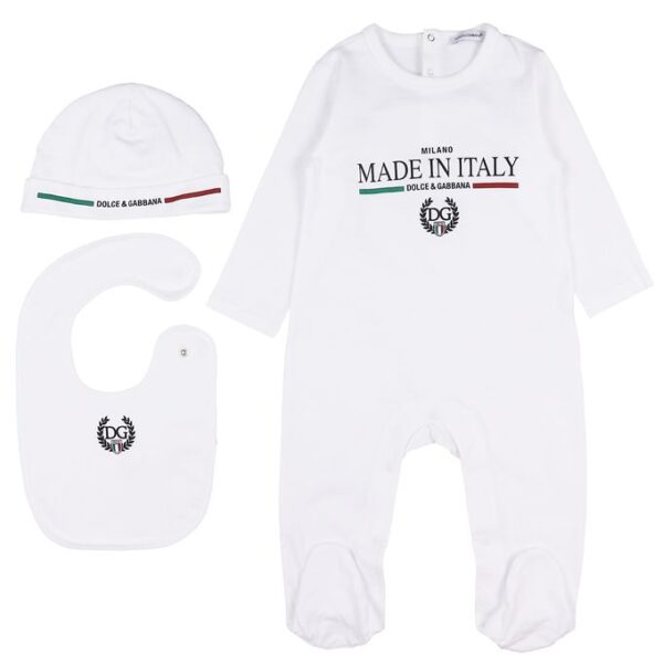 Dolce & Gabbana Gaveæske - Heldragt/Hue/Savlesmæk - Hvid