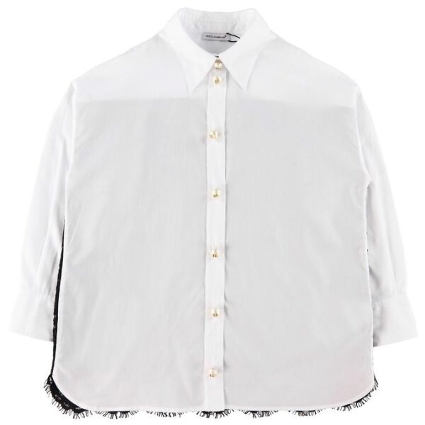 Dolce & Gabbana Skjorte - 90's - Hvid/Sort