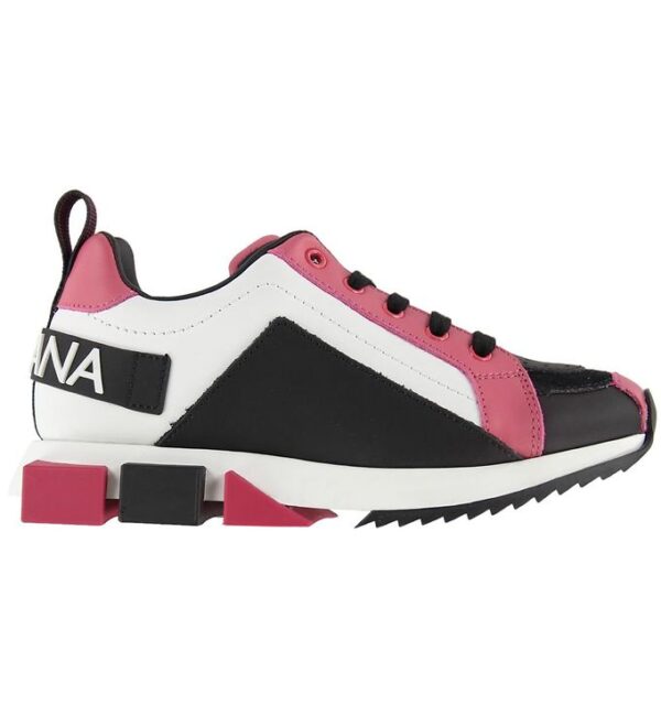 Dolce & Gabbana Sneakers - Lilium - Hvid m. Sort/Mørk Pink Dolce & Gabbana Sneakers - Lilium - Hvid m. Sort/Mørk Pink