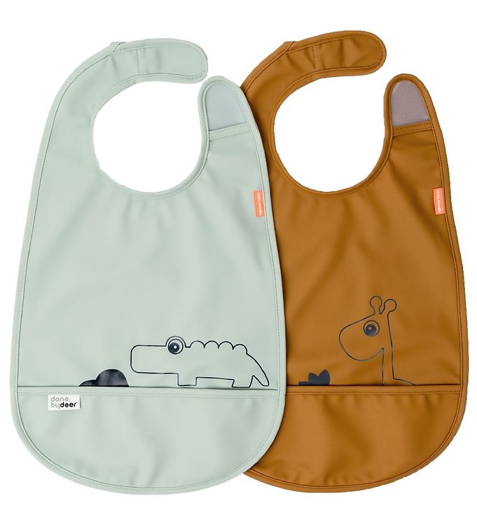 Done By Deer Hagesmække - 2 Pak - Deer Friends - Mustard/Green