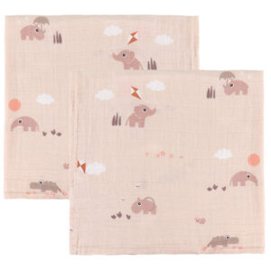 Done By Deer Stofbleer - Musselin - 2-pak - 65x65 cm - Playgroun