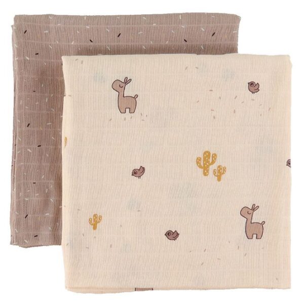 Done by Deer Stofbleer - 2-pak - 120x120 cm - Lalee Powder