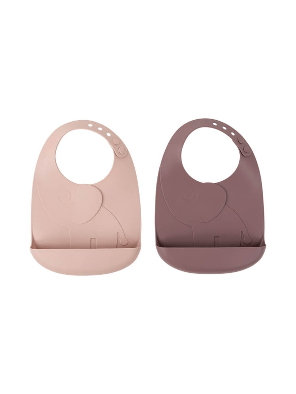 Done by deer 2-Pak Silikone Spisesmække Elphee PowderÂ - Smæk - Legekammeraten.dk