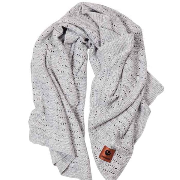 Easygrow Grandma Tæppe - Grå Melange