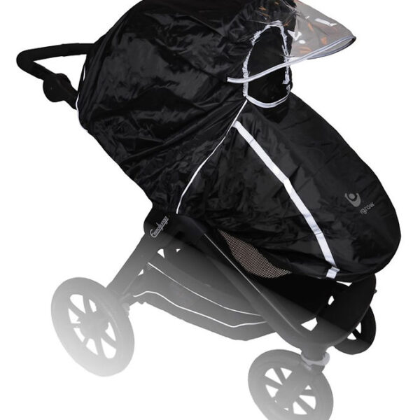 Easygrow Regnslag Til Barne/klapvogn - Sort