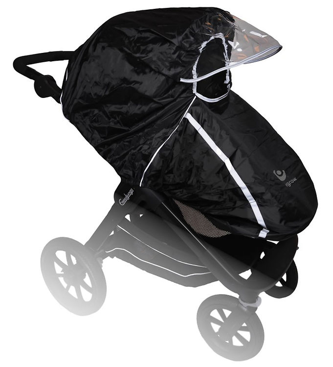 Easygrow Regnslag Til Barne/klapvogn - Sort
