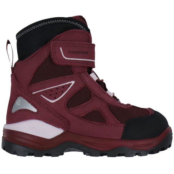 Ecco Vinterstøvler - Snow Mountain - BLACK/RED PLUM/DARK RUBY