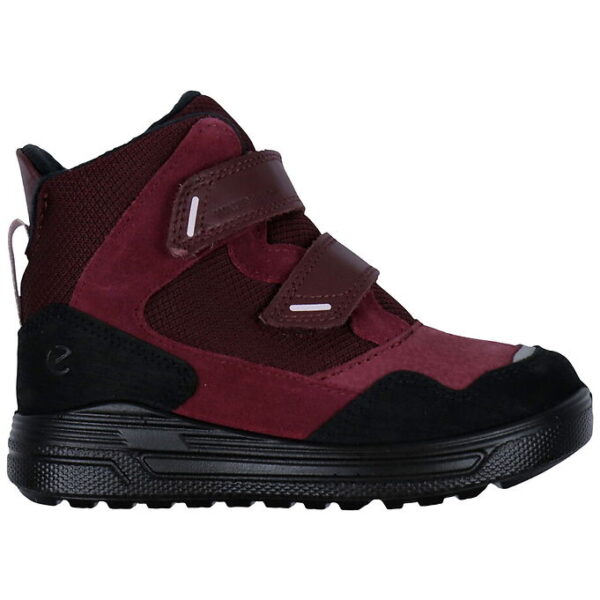 Ecco Vinterstøvler - Urban Snow K Mid - Black/Red Plum/Dark Ruby