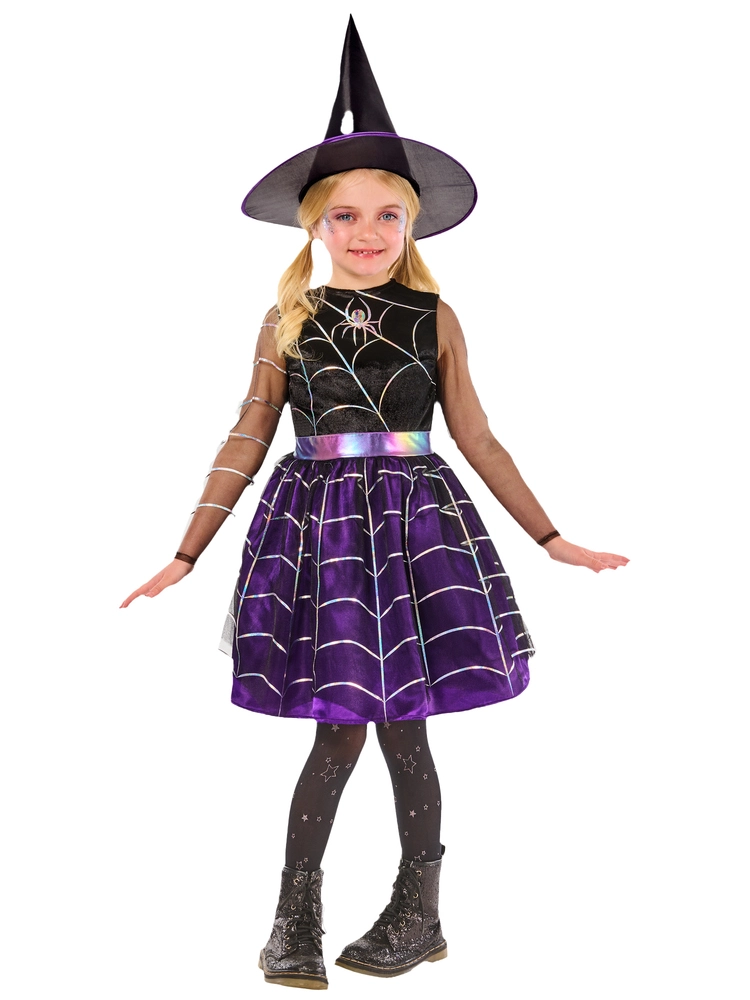 Edderkoppespinds heks med hat str. 3-4 år