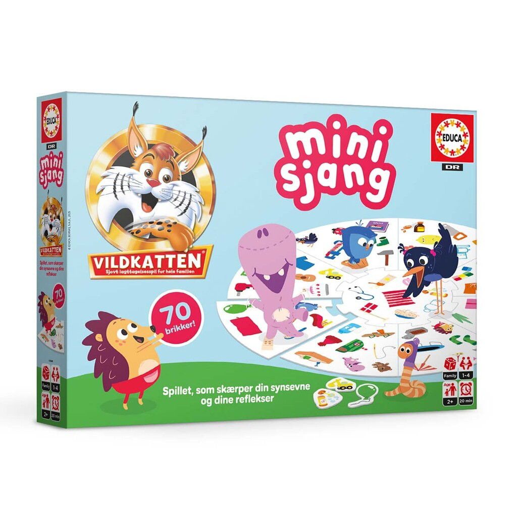 Educa | Vildkatten - Minisjang Børste