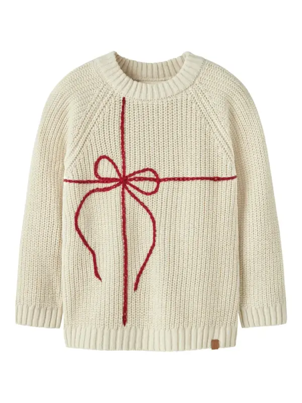 Emlen Mio Striksweater - Turtledove - 122/128