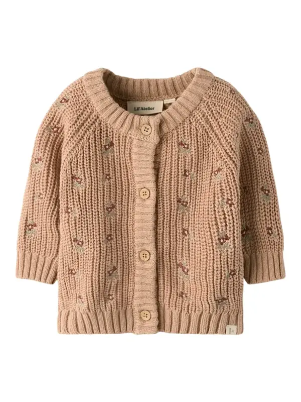 Emlen langærmet strik cardigan - Roebuck - 74