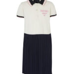 Emporio Armani Kjole - Off White/Navy