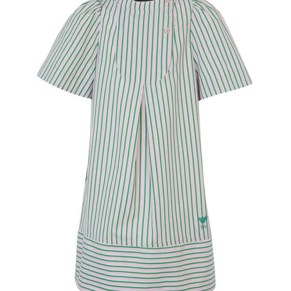 Emporio Armani Kjole - Rosa/Grønstribet