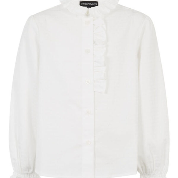 Emporio Armani Skjorte - Hvid m. Print