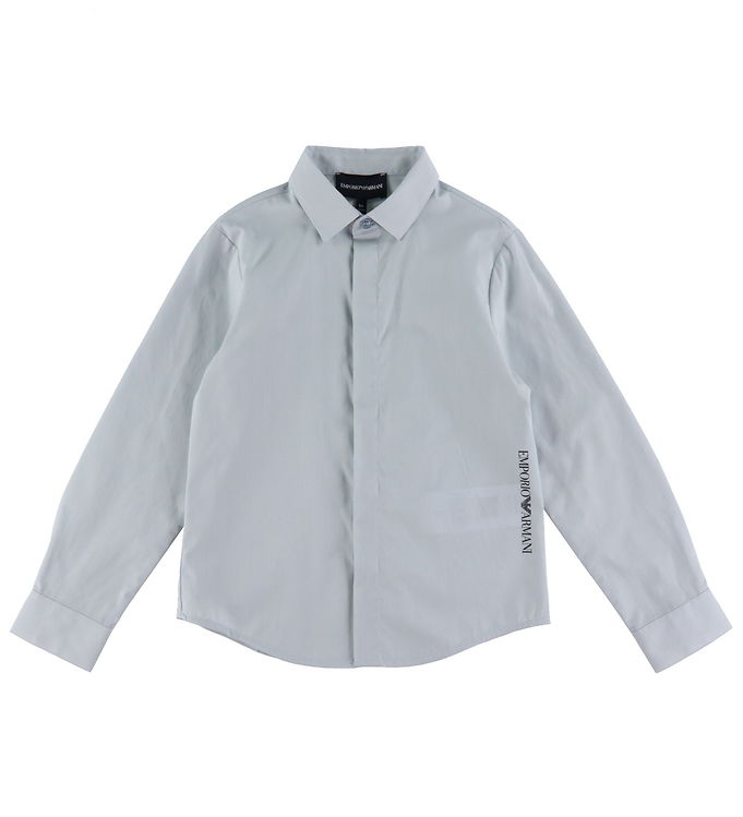 Emporio Armani Skjorte - Pearl Blue Emporio Armani Skjorte - Pearl Blue