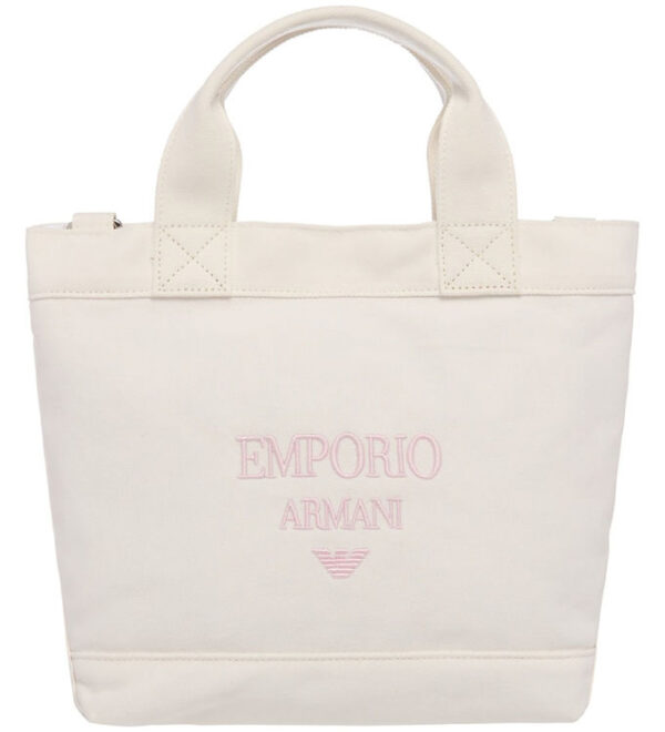 Emporio Armani Taske - 22x22x9,5 cm - Warm White Emporio Armani Taske - 22x22x9,5 cm - Warm White