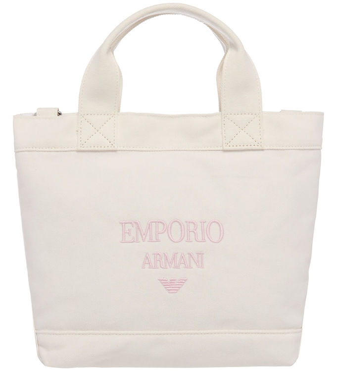 Emporio Armani Taske - 22x22x9,5 cm - Warm White Emporio Armani Taske - 22x22x9,5 cm - Warm White