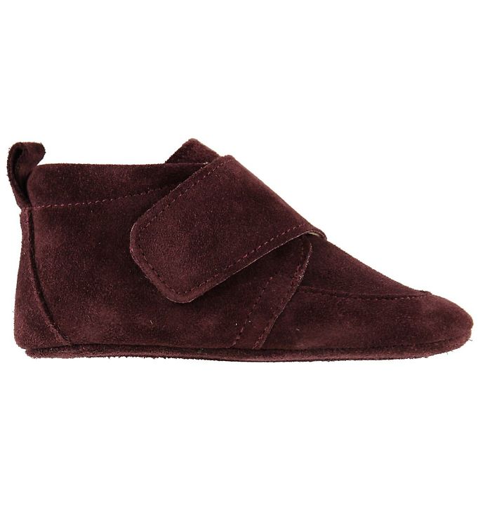 En Fant Hjemmesko - Bordeaux m. Velcro En Fant Hjemmesko - Bordeaux m. Velcro