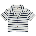 En Fant Skjorte K/Æ - Stripe - Medieval Blue