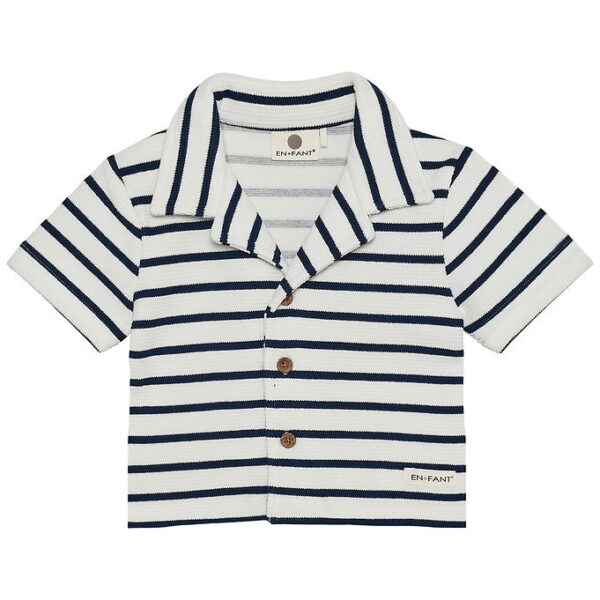 En Fant Skjorte K/Æ - Stripe - Medieval Blue