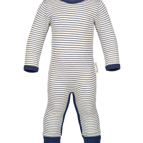 Engel Heldragt - Uld/Silke - Natural/Navy Blue