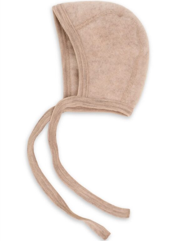 Engel Hue - Uld - Baby Bonnet Sand Melange Engel Hue - Uld - Baby Bonnet Sand Melange