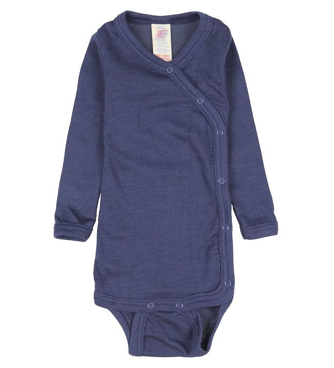 Engel Slå-om Body l/æ - Uld/Silke - Navy Blue Engel Slå-om Body l/æ - Uld/Silke - Navy Blue